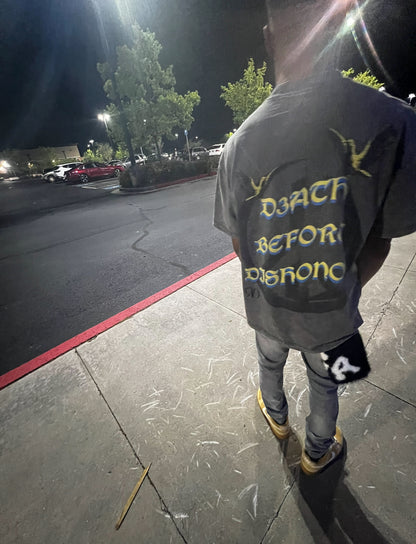 Raised Different American Vintage Waxed Dyed Washed  Heavyweight T-Shirt